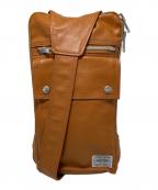 PORTERポーター）の古着「スリングショルダーバッグ」｜キャメル