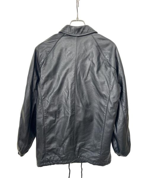 NO BRAND（ノーブランド）NO BRAND (ノーブランド) レザーコーチジャケット ブラック サイズ:Sの古着・服飾アイテム