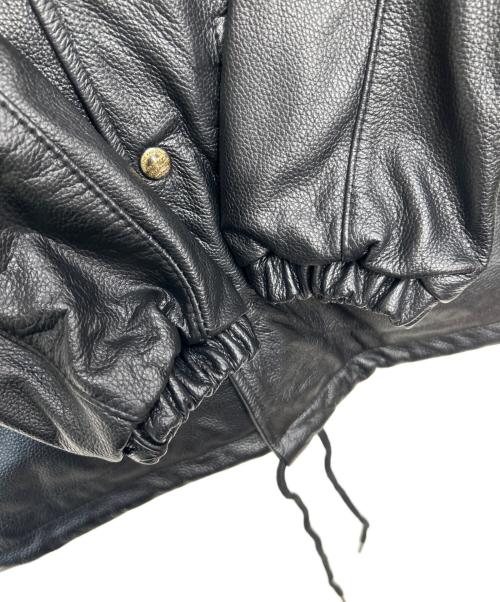 NO BRAND（ノーブランド）NO BRAND (ノーブランド) レザーコーチジャケット ブラック サイズ:Sの古着・服飾アイテム