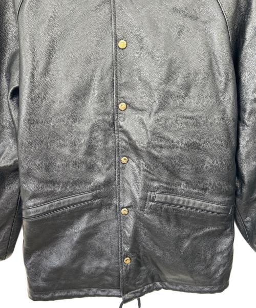 NO BRAND（ノーブランド）NO BRAND (ノーブランド) レザーコーチジャケット ブラック サイズ:Sの古着・服飾アイテム