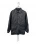 NO BRAND（ノーブランド）の古着「レザーコーチジャケット」｜ブラック