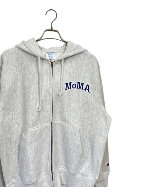 MoMA（モマ）MoMA (モマ) Champion REVERSE WEAVE (チャンピオン リバース ウィーブ) ジップパーカー グレー サイズ:Lの古着・服飾アイテム