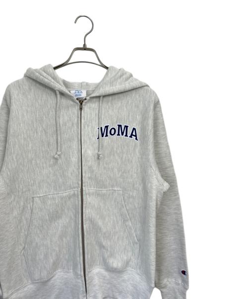 MoMA（モマ）MoMA (モマ) Champion REVERSE WEAVE (チャンピオン リバース ウィーブ) ジップパーカー グレー サイズ:Mの古着・服飾アイテム