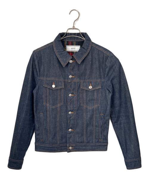 AMI PARIS（アミ パリス）AMI PARIS (アミ パリス) デニムジャケット インディゴ サイズ:Sの古着・服飾アイテム