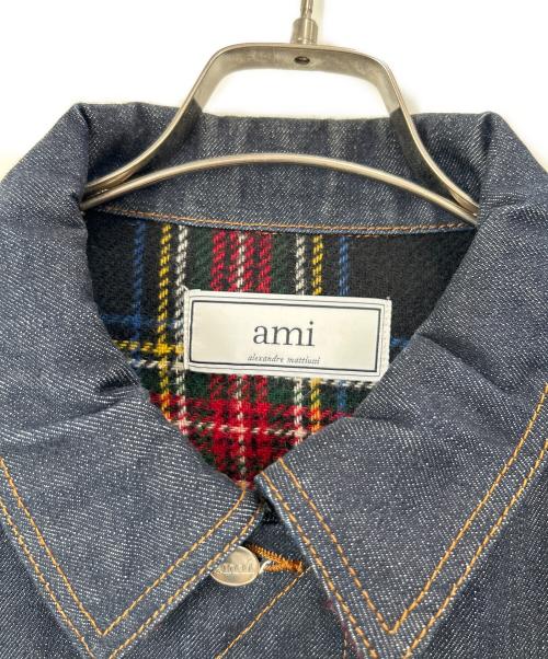 AMI PARIS（アミ パリス）AMI PARIS (アミ パリス) デニムジャケット インディゴ サイズ:Sの古着・服飾アイテム