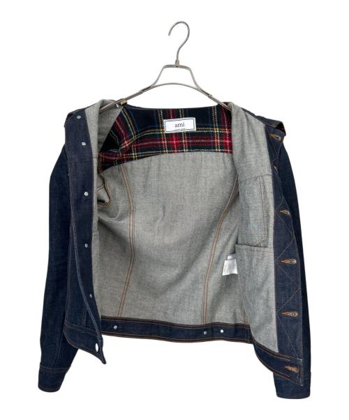 AMI PARIS（アミ パリス）AMI PARIS (アミ パリス) デニムジャケット インディゴ サイズ:Sの古着・服飾アイテム