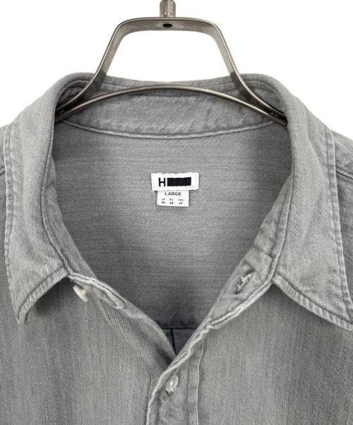 H BEAUTY&YOUTH（エイチ ビューティー&ユース）H BEAUTY&YOUTH (エイチ ビューティー&ユース) 長袖シャツ LT,Gray サイズ:L 未使用品の古着・服飾アイテム