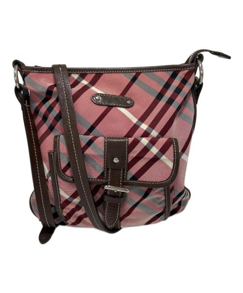 BURBERRY BLUE LABEL（バーバリー ブルー レーベル）BURBERRY BLUE LABEL (バーバリーロンドンブルーレーベル) ショルダーバッグ レッドの古着・服飾アイテム