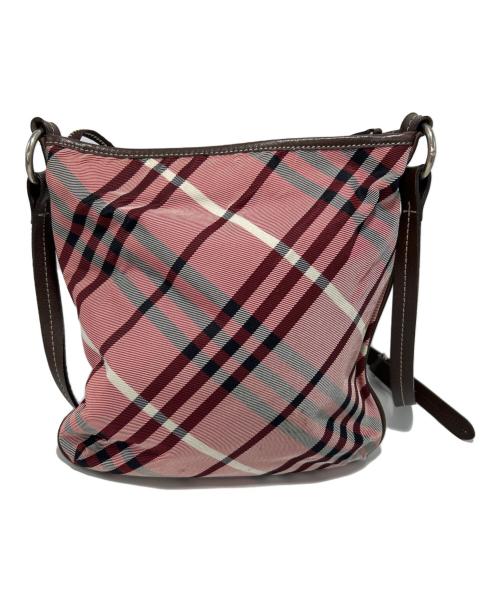 BURBERRY BLUE LABEL（バーバリー ブルー レーベル）BURBERRY BLUE LABEL (バーバリーロンドンブルーレーベル) ショルダーバッグ レッドの古着・服飾アイテム