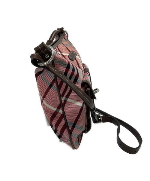 BURBERRY BLUE LABEL（バーバリー ブルー レーベル）BURBERRY BLUE LABEL (バーバリーロンドンブルーレーベル) ショルダーバッグ レッドの古着・服飾アイテム