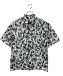 Snow peak（スノーピーク）の古着「半袖シャツ」｜ホワイト×グリーン