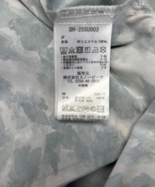 Snow peak（スノーピーク）Snow peak (スノーピーク) 半袖シャツ ホワイト×グリーン サイズ:Lの古着・服飾アイテム