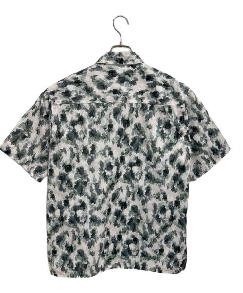 Snow peak（スノーピーク）Snow peak (スノーピーク) 半袖シャツ ホワイト×グリーン サイズ:Lの古着・服飾アイテム