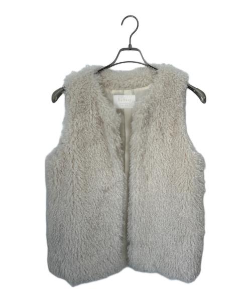 BALLSEY（ボールジィ）BALLSEY (ボールジィ) プードルファークルーネックジレ ホワイト サイズ:36の古着・服飾アイテム