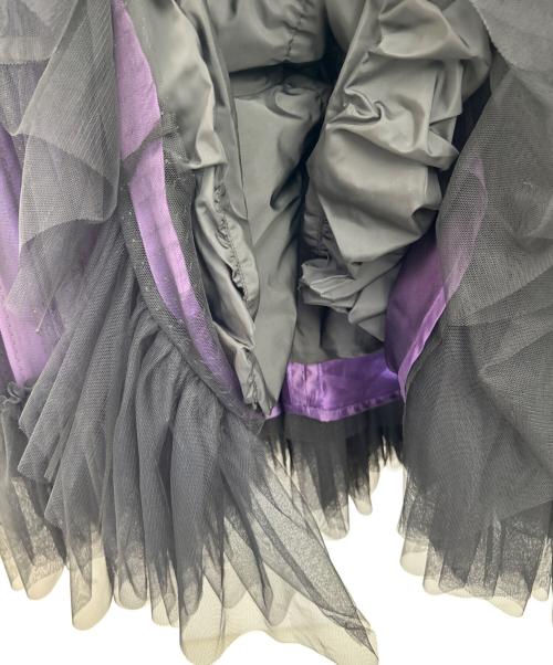 ANNA SUI mini（アナスイ ミニ）ANNA SUI mini (アナスイ ミニ) ノースリーブ・キャミソールワンピース パープル×ブラック サイズ:LLの古着・服飾アイテム