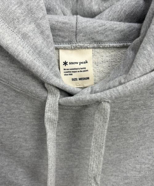 Snow peak（スノーピーク）Snow peak (スノーピーク) プルオーバーパーカー グレー サイズ:Mの古着・服飾アイテム