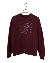 UNDERCOVER（アンダーカバー）の古着「スウェット」｜ボルドー