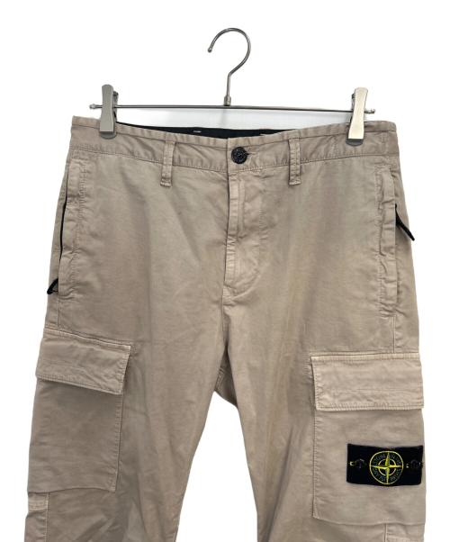 STONE ISLAND（ストーンアイランド）STONE ISLAND (ストーンアイランド) ガーメントダイ加工カーゴパンツ ベージュ サイズ:W30の古着・服飾アイテム