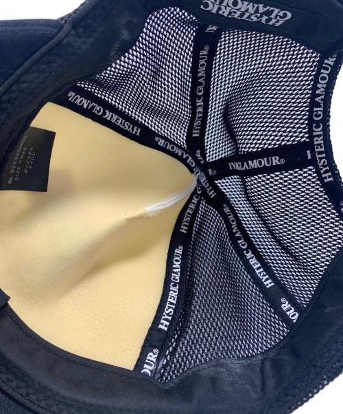 Hysteric Glamour（ヒステリックグラマー）Hysteric Glamour (ヒステリックグラマー) メッシュキャップ ブラック サイズ:FREEの古着・服飾アイテム