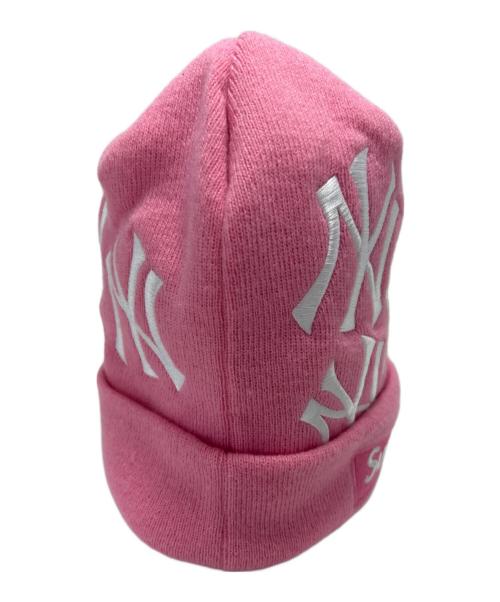 SUPREME（シュプリーム）SUPREME (シュプリーム) New Era (ニューエラ) ニット帽 ピンクの古着・服飾アイテム