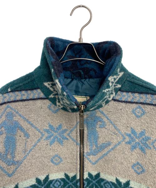 L.L.Bean（エルエルビーン）L.L.Bean (エルエルビーン) ハーフジッフジャケット ブルー×グレー サイズ:SIZE Mの古着・服飾アイテム