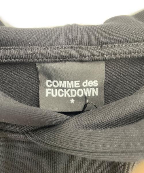 COMME des FUCKDOWN（コムデファックダウン）COMME des FUCKDOWN (コムデファックダウン) パーカー ブラック サイズ:L 未使用品の古着・服飾アイテム