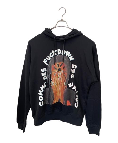 COMME des FUCKDOWN（コムデファックダウン）COMME des FUCKDOWN (コムデファックダウン) パーカー ブラック サイズ:L 未使用品の古着・服飾アイテム
