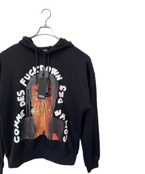 COMME des FUCKDOWN（コムデファックダウン）COMME des FUCKDOWN (コムデファックダウン) パーカー ブラック サイズ:L 未使用品の古着・服飾アイテム