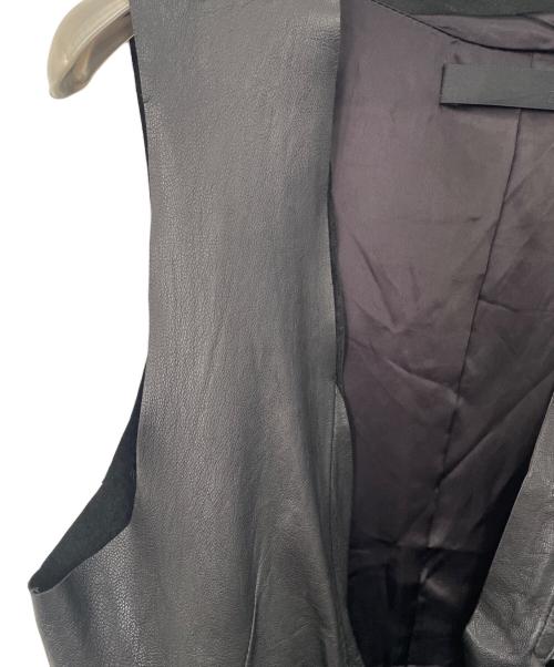 EKAM（エカム）EKAM (エカム) ラムレザーベスト ブラック サイズ:Mの古着・服飾アイテム