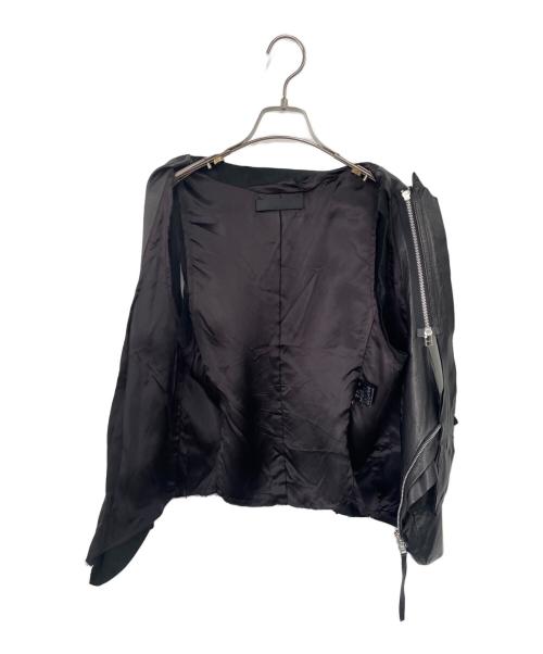 EKAM（エカム）EKAM (エカム) ラムレザーベスト ブラック サイズ:Mの古着・服飾アイテム