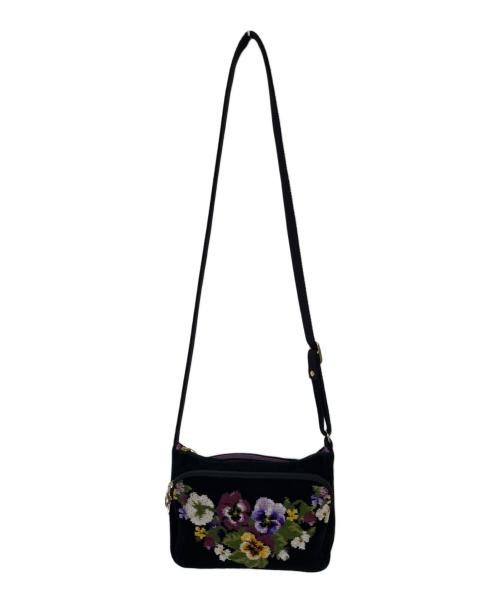 FEILER（フェイラー）FEILER (フェイラー) ロージーツイードショルダーバッグ ブラックの古着・服飾アイテム