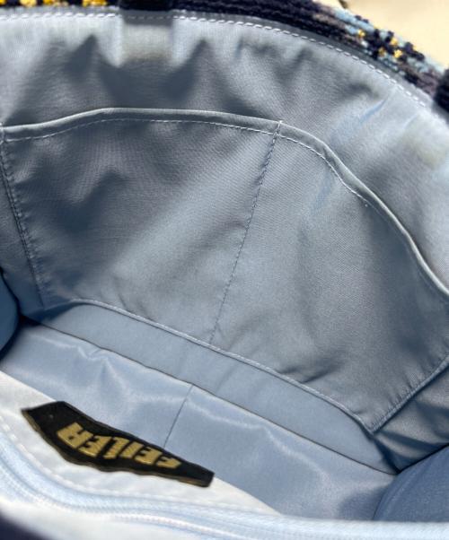 FEILER（フェイラー）FEILER (フェイラー) 2WAYショルダーバッグ ネイビーの古着・服飾アイテム