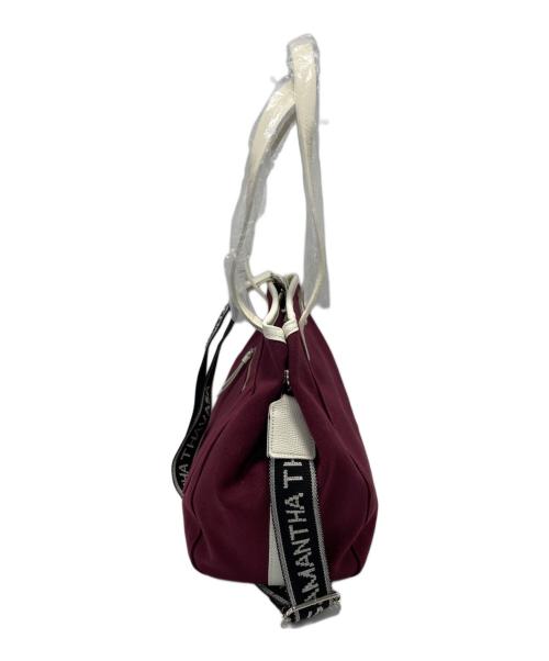 Samantha Thavasa（サマンサタバサ）Samantha Thavasa (サマンサタバサ) ポーチ付きキャンバスバッグ ワインレッド 未使用品の古着・服飾アイテム