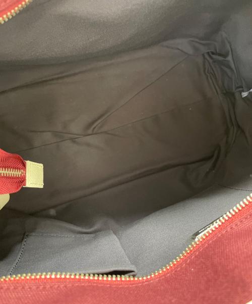 Samantha Thavasa（サマンサタバサ）Samantha Thavasa (サマンサタバサ) ポーチ付きキャンバスバッグ ワインレッド 未使用品の古着・服飾アイテム