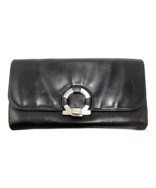 Salvatore Ferragamo（サルヴァトーレ フェラガモ）Salvatore Ferragamo (サルヴァトーレ フェラガモ) 2つ折り財布 ブラックの古着・服飾アイテム