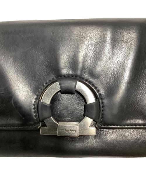 Salvatore Ferragamo（サルヴァトーレ フェラガモ）Salvatore Ferragamo (サルヴァトーレ フェラガモ) 2つ折り財布 ブラックの古着・服飾アイテム