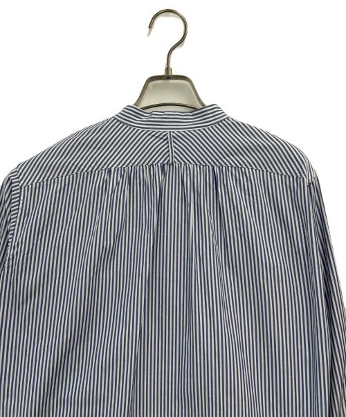 MACPHEE（マカフィー）MACPHEE (マカフィー) 長袖ブラウス ブルー×ホワイト サイズ:36の古着・服飾アイテム