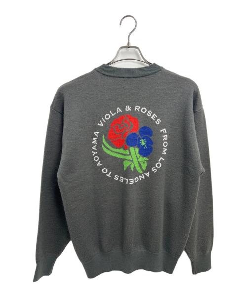 VIOLA&ROSES（ビオラ＆ローゼス）VIOLA&ROSES (ビオラ＆ローゼス) Mr.Gentleman (ミスタージェントルマン) 厚手ニット グレー サイズ:Sの古着・服飾アイテム