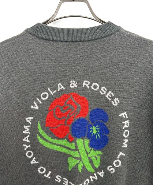 VIOLA&ROSES（ビオラ＆ローゼス）VIOLA&ROSES (ビオラ＆ローゼス) Mr.Gentleman (ミスタージェントルマン) 厚手ニット グレー サイズ:Sの古着・服飾アイテム