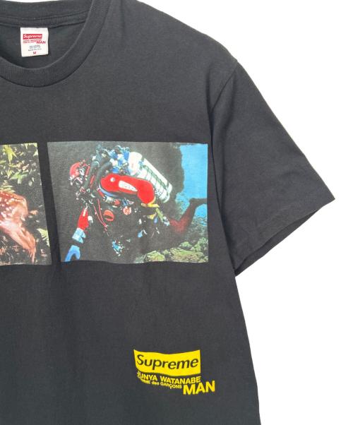 SUPREME（シュプリーム）SUPREME (シュプリーム) COMME des GARCONS JUNYA WATANABE MAN (コムデギャルソンジュンヤワタナベマン) 半袖カットソー ブラック サイズ:Mの古着・服飾アイテム