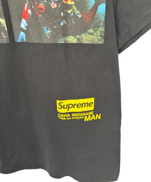 SUPREME（シュプリーム）SUPREME (シュプリーム) COMME des GARCONS JUNYA WATANABE MAN (コムデギャルソンジュンヤワタナベマン) 半袖カットソー ブラック サイズ:Mの古着・服飾アイテム