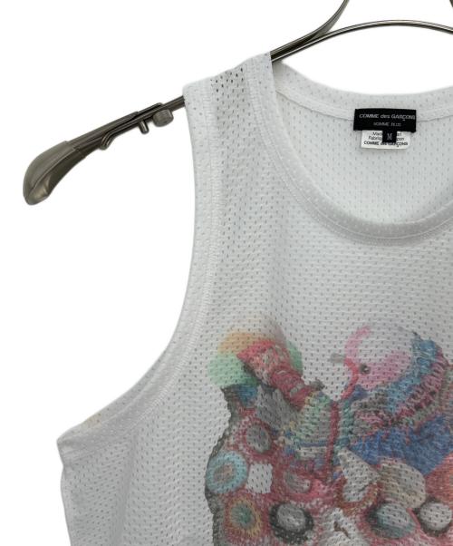 COMME des GARCONS HOMME PLUS（コムデギャルソンオムプリュス）COMME des GARCONS HOMME PLUS (コムデギャルソンオムプリュス) メッシュタンクトップ ホワイト サイズ:Mの古着・服飾アイテム