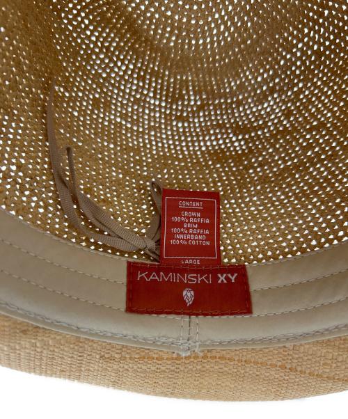 KAMINSKI XY（カミンスキー）KAMINSKI XY (カミンスキー) ストローハット ナチュラル サイズ:Lの古着・服飾アイテム