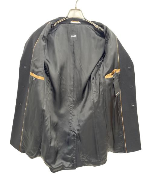 HUGO BOSS（ヒューゴ ボス）HUGO BOSS (ヒューゴ ボス) チェスターコート ブラック サイズ:44の古着・服飾アイテム