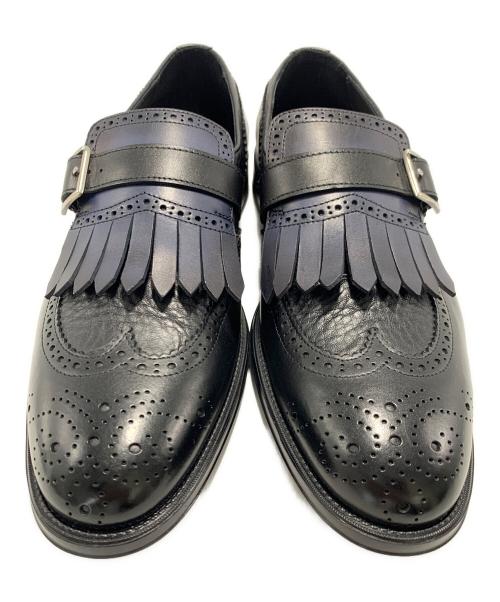 DOUCAL'S（デュカルス）DOUCAL'S (デュカルス) シューズ ブラック×ネイビー サイズ:SIZE39の古着・服飾アイテム