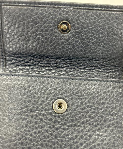 GIORGIO ARMANI（ジョルジョアルマーニ）GIORGIO ARMANI (ジョルジョアルマーニ) 2つ折り財布 ネイビーの古着・服飾アイテム