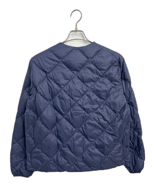 VINCENT ET MIREILLE（ヴァンソンエミレイユ）VINCENT ET MIREILLE (ヴァンソンエミレイユ) ノーカラーダウンブルゾン ネイビー サイズ:34の古着・服飾アイテム