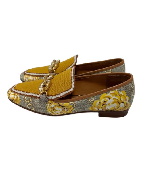 TORY BURCH（トリーバーチ）TORY BURCH (トリーバーチ) ローファー イエロー サイズ:US6.5の古着・服飾アイテム