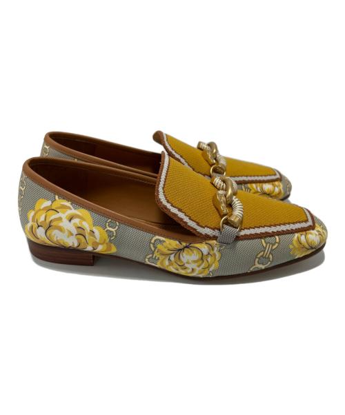 TORY BURCH（トリーバーチ）TORY BURCH (トリーバーチ) ローファー イエロー サイズ:US6.5の古着・服飾アイテム