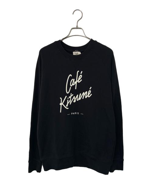 maison kitsune（メゾンキツネ）maison kitsune (メゾンキツネ) スウェット ブラック サイズ:Lの古着・服飾アイテム